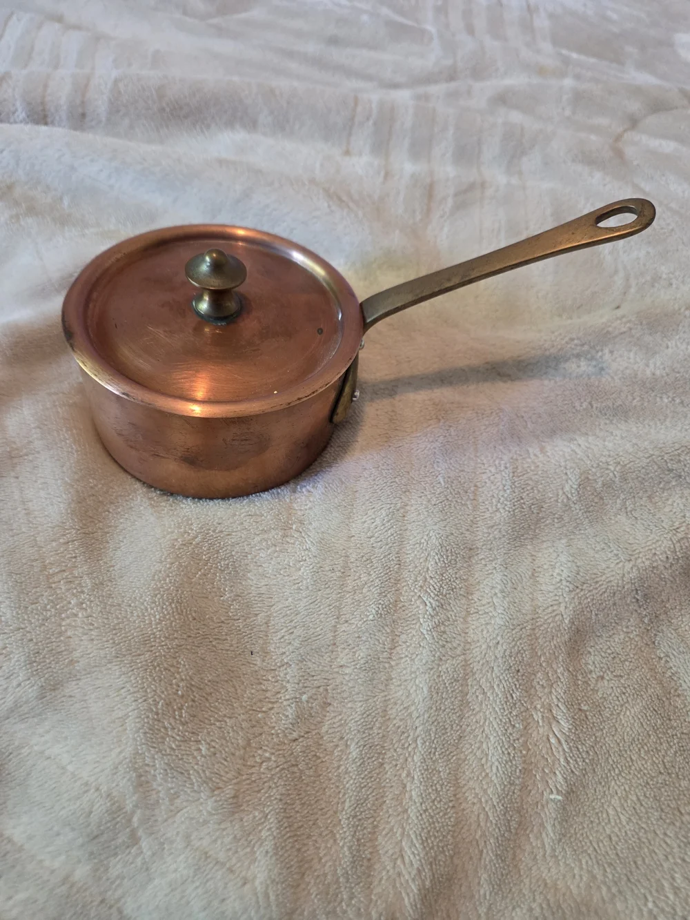 Copper Saucepan with Lid - Copper & France